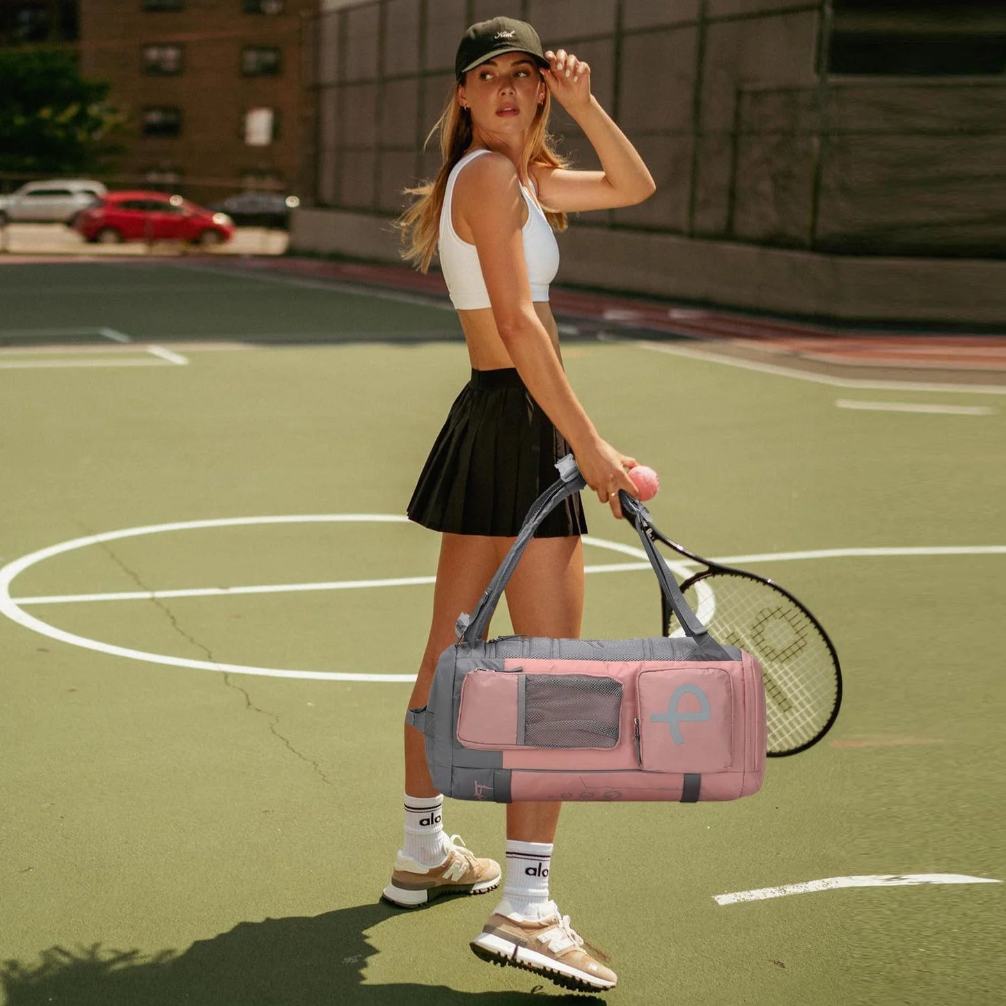 BE SMART 33L Extra Large Gym Backpack for Women, Big Gym Bag with Shoes Compartment, Waterproof Heavy Duty Duffel Bags, Women'S Workout Backpacks for Outdoor Sport,Hiking,Camping,Travel (L)