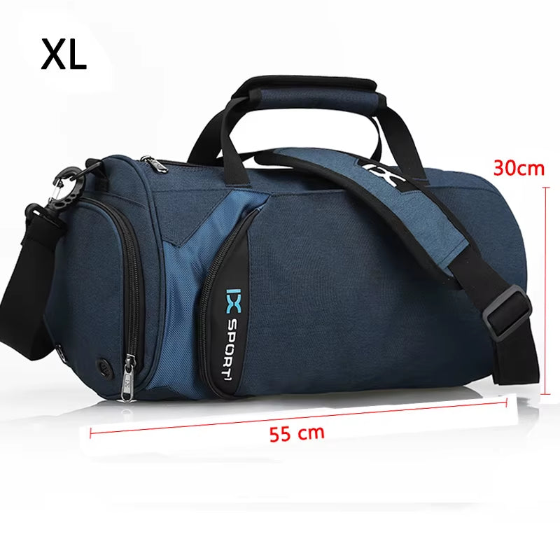 Travel Bag for Men Large Gym Fitness Bag Wet Dry Training Shoes Shoulder Handbags Multifunction Work Out Portable Luggage Duffel