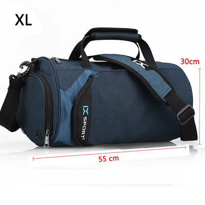 Travel Bag for Men Large Gym Fitness Bag Wet Dry Training Shoes Shoulder Handbags Multifunction Work Out Portable Luggage Duffel