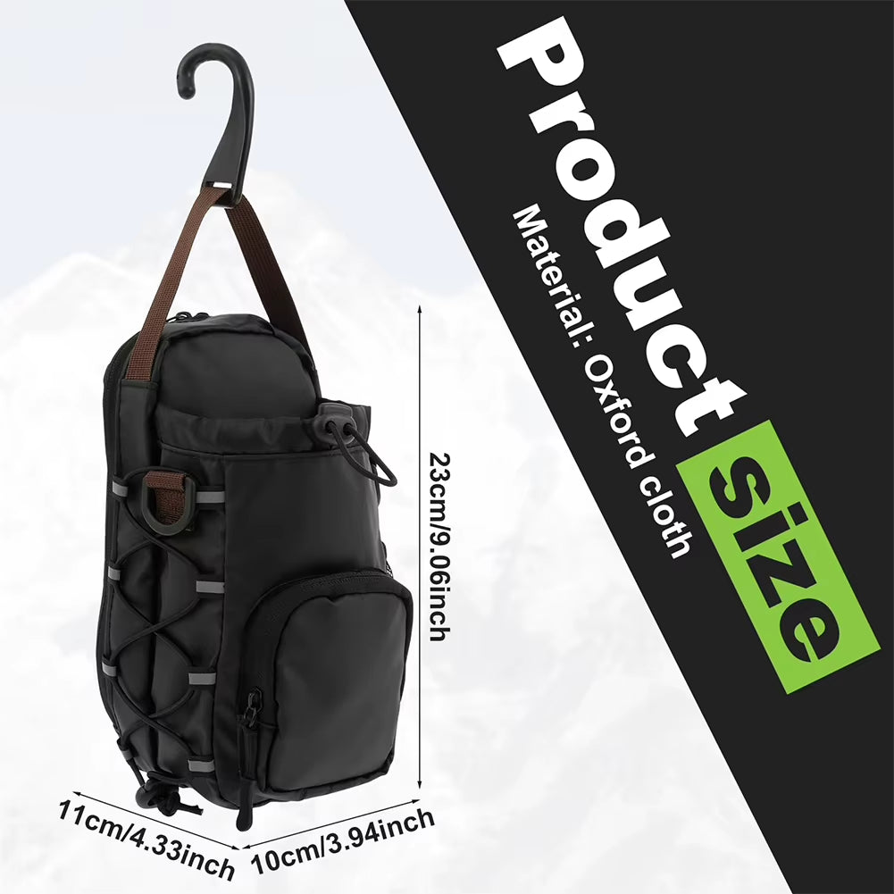 Magnetic Gym Sling Bag with Water Bottle Holder Gym Crossbody Bag Gym Bottle Carrier Bag for Men Women Gym Accessories Organizer