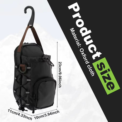 Magnetic Gym Sling Bag with Water Bottle Holder Gym Crossbody Bag Gym Bottle Carrier Bag for Men Women Gym Accessories Organizer