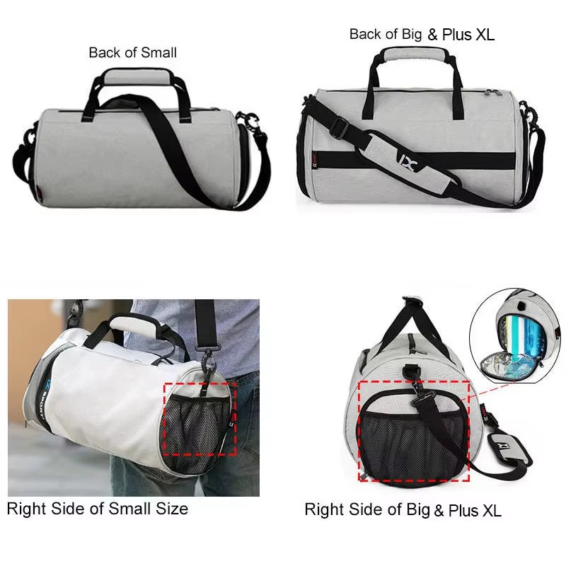 Travel Bag for Men Large Gym Fitness Bag Wet Dry Training Shoes Shoulder Handbags Multifunction Work Out Portable Luggage Duffel